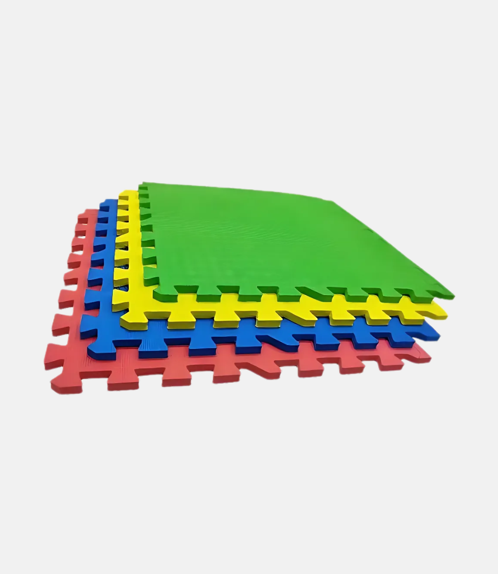 PLAY SCHOOL MATS (AP MATS Interlocking Rubber Floor mats, Kids Play Mats, Play School Mats, Gym Mat For Workout At Home,Gym Mats, Floor mats For Home And Living Room, Eva Foam Workout Mat- 60X60Cm -11Mm Thickness (Pack of 4 Mats) .