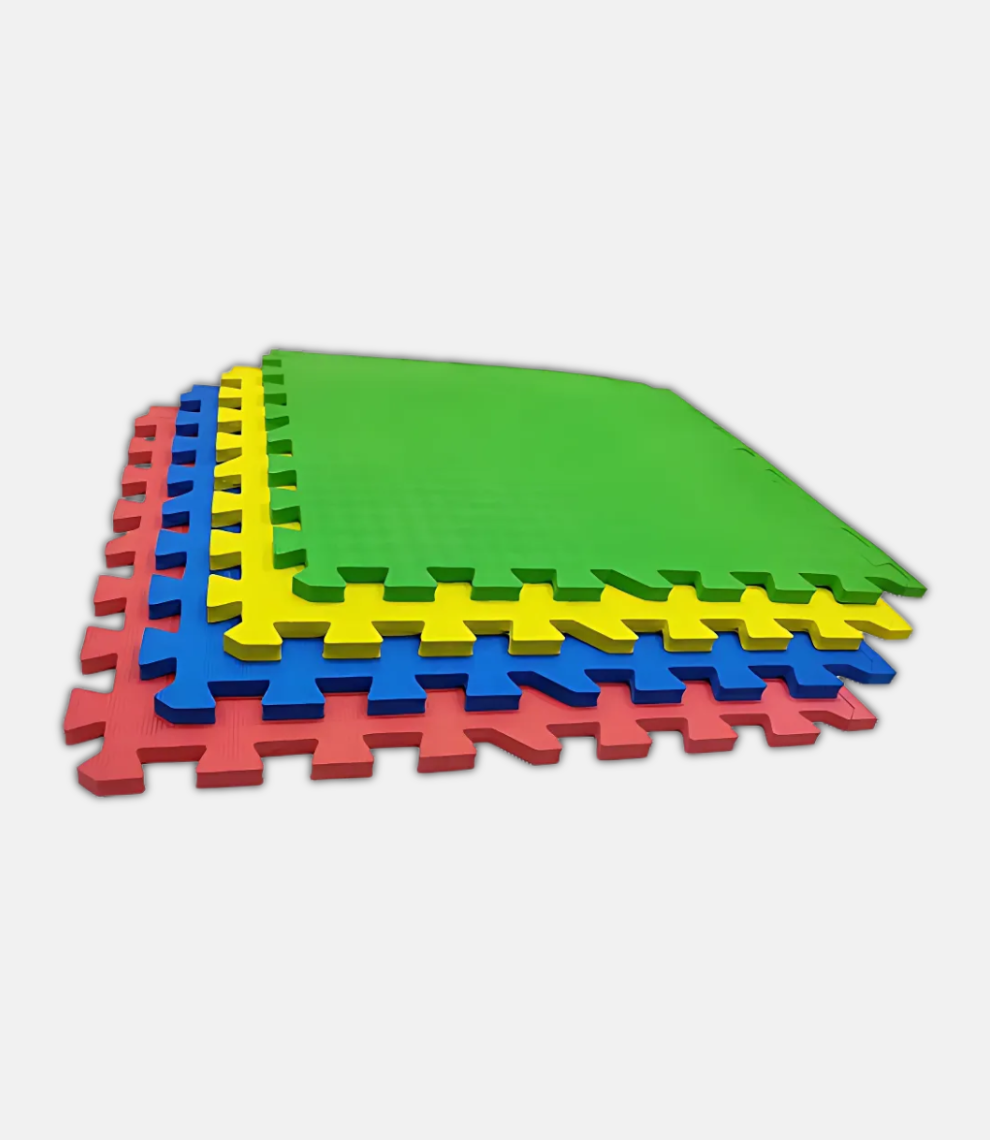 EVA FLOOR MATS- KIDS MATS, PLAY SCHOOL MATS ( Size 2x2 foot, 10mm multi-colour )